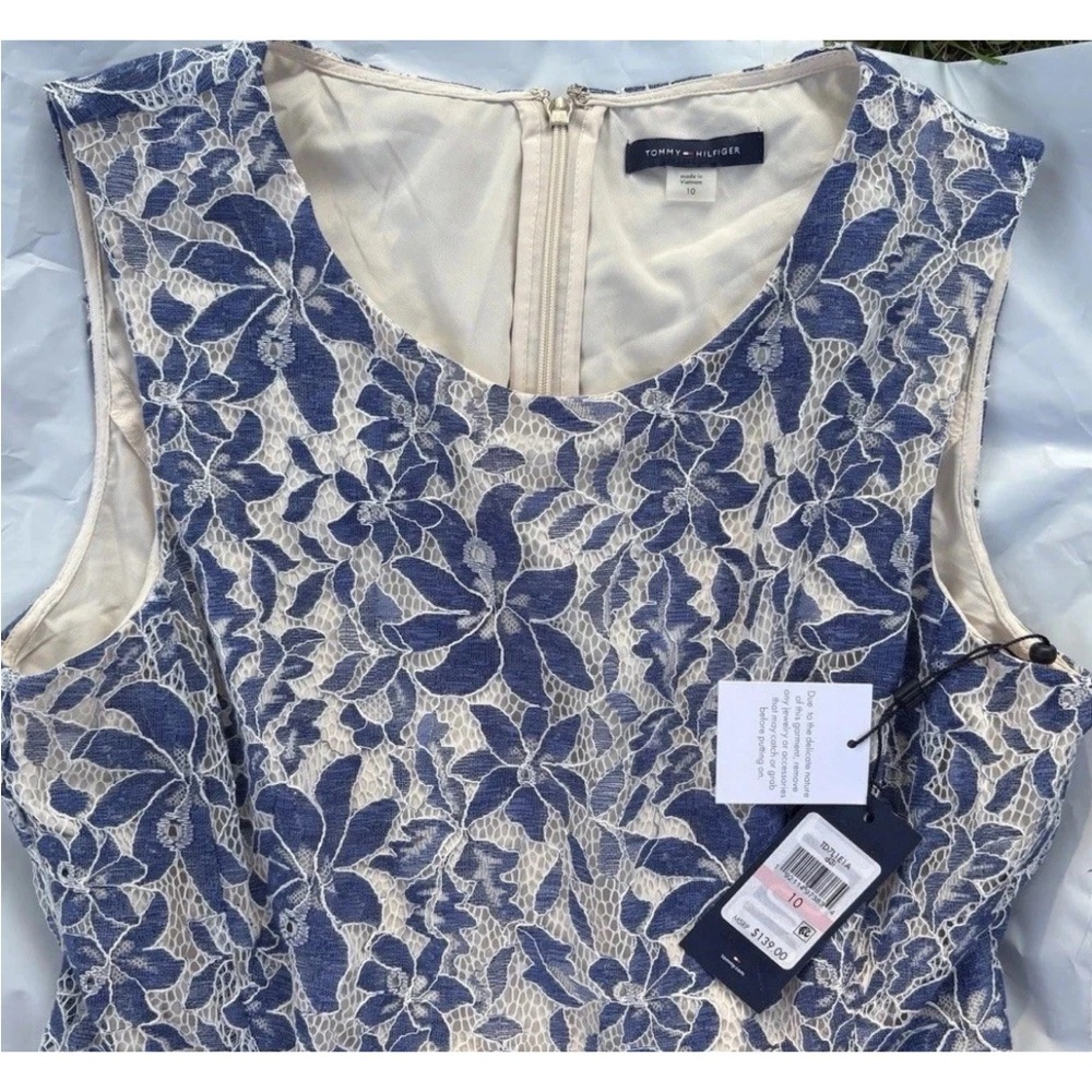 Tommy Hilfiger Blue and White Floral Mini Dress - Picture 5 of 10